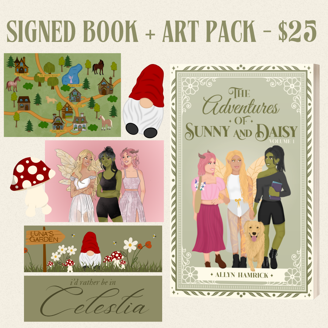 Signed Paperback and Art Pack